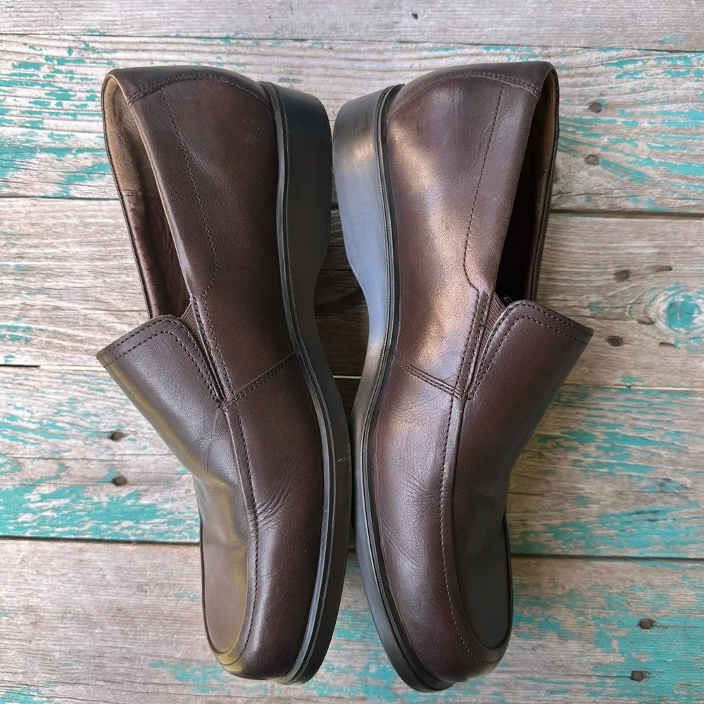 Mephisto Air-Jet Shoes Men's 9.5 US Brown Leather Slip-On Loafers Made in France
